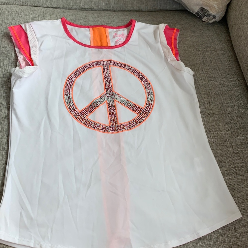 Lucky in Love tennis top size 10/12